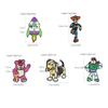 5 Pcs Disney Toy Story Outfit Creative Cartoon Brooch Fashion Wooden Enamel Pin Metal Badge Jewelry Backpack Clothing Accessories Gift for Friends