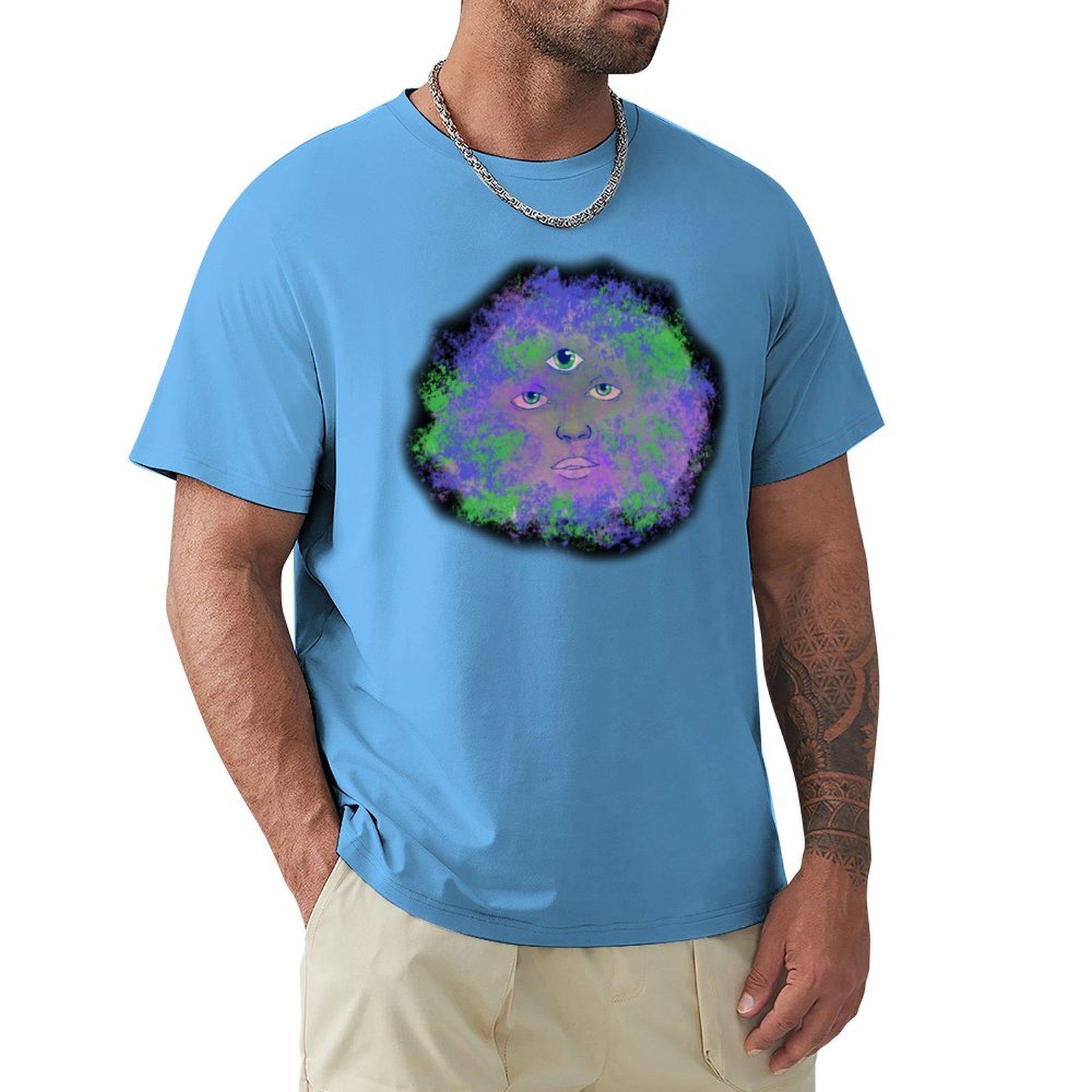 Nebula Third Eye T-Shirt rapper graphic tees customs quick drying men t shirt S