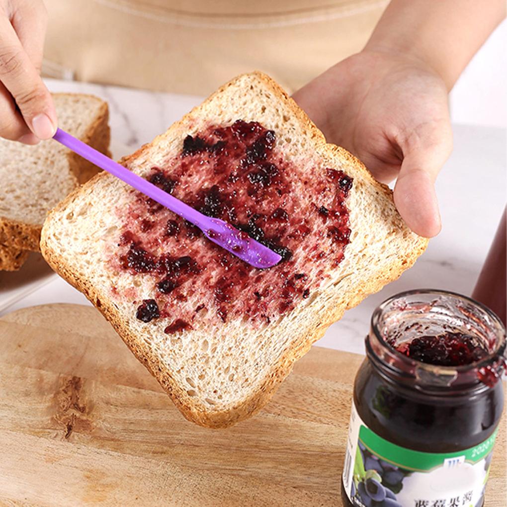 4 Stück Lebensmittelqualität Materialien Mini Silikonspatel Leicht zu reinigen Kleiner Spatel Silikon Mini