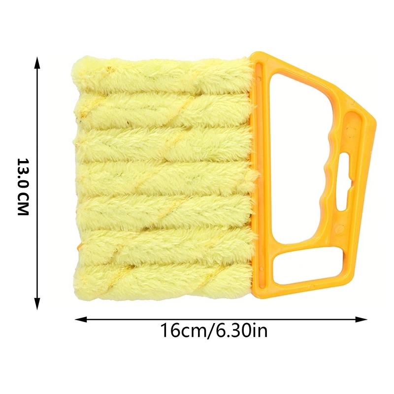 

Нова щітка для чищення жалюзі Знімна щітка для чищення Щітка для вентиляційних отворів Пази для вікон автомобіля Від пилу Інструмент для чищення кондиціонера жовтий