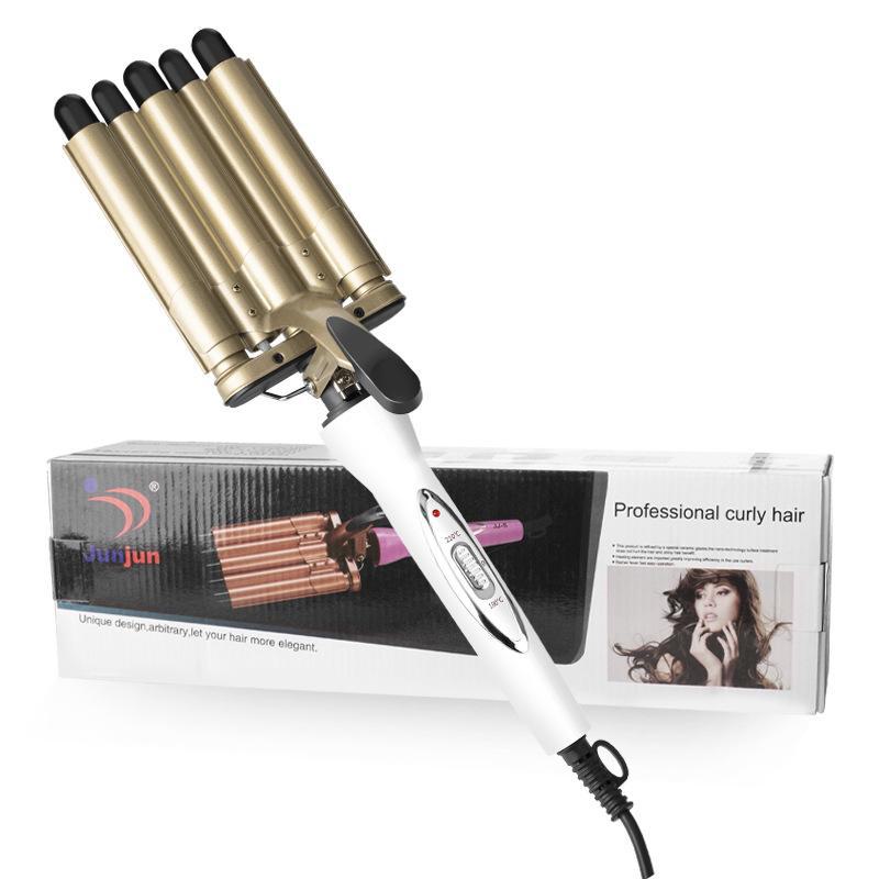Hot Selling 5-Stick Wave Hair Curler: Large Tube Water Wave Hair Styler