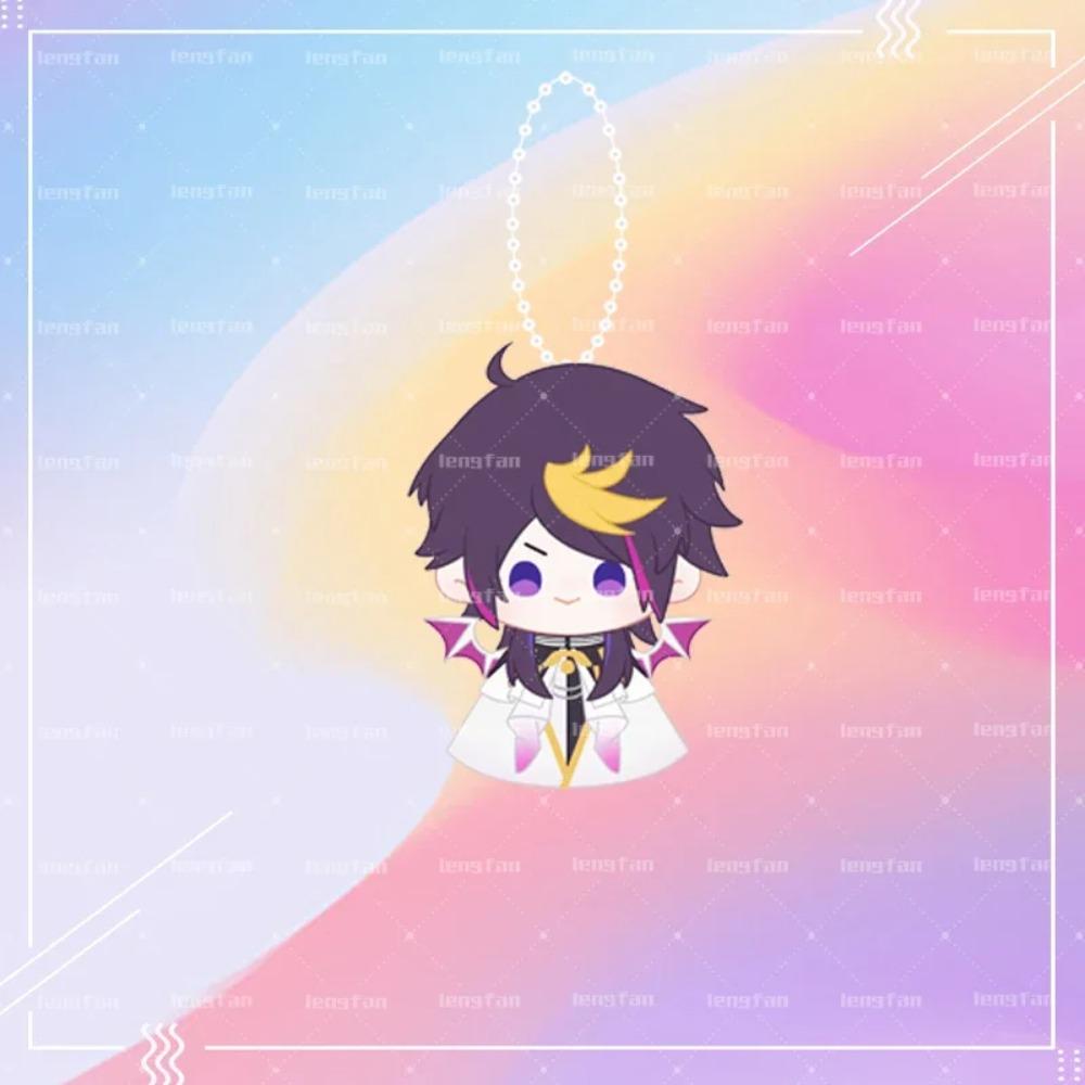 

10cm Luxiem Plush Pendant Toys Mysta Luca Ike Shoto Vox Shu Yamino Mini Doll Cotton Stuffed Bag Decor Rings for Vtuber Fans Gift
