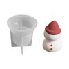 Santa/Snowman Figure Silicone Mold For Handmade Candle Soap Making Christmas Theme Candle Silicone Mould For Epoxy Resin