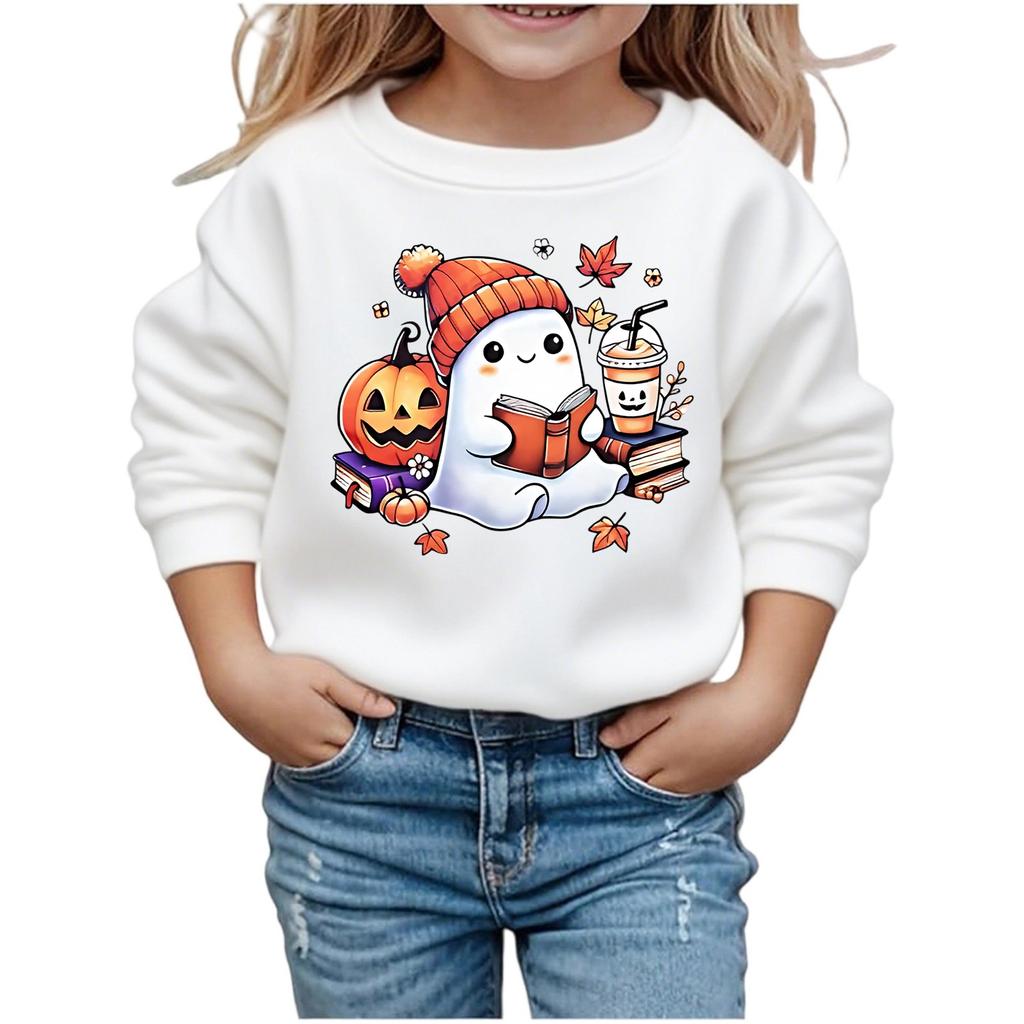 Boys Girls Child Fashion Daily Versatile Casual Crewneck Sweatshirts Daily Long Sleeve Patchwork Top Sweatshirts