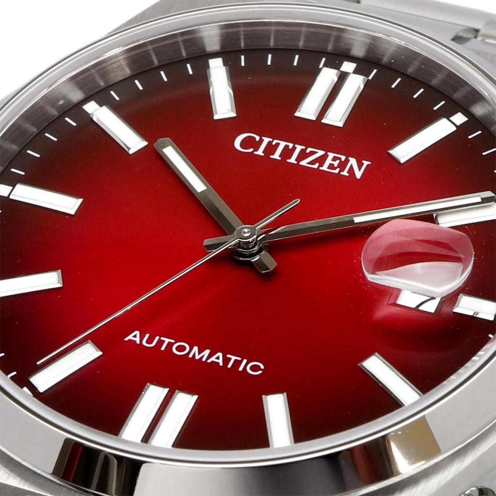 Citizen Tsuyosa Collection Automatic Self-Winding Men's Wristwatch NJ0150-56W Sapphire Glass Burgundy Gradient Silver
