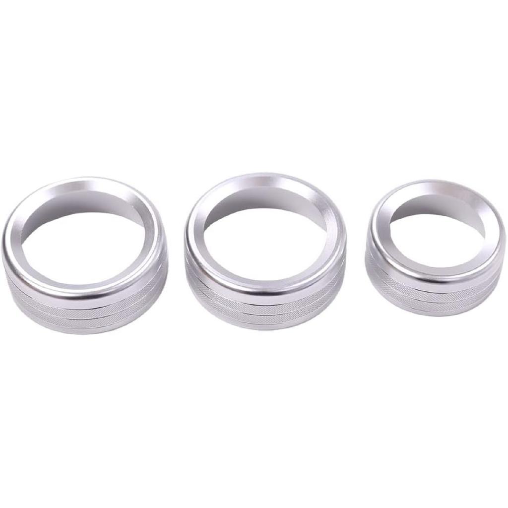 Car AC Knob Air Conditioner Audio Cover Trim fit for Alfa Romeo Giulia Stelvio 2017 2018 2019 Rotary Decoration Ring Sticker Decal Car Accessories