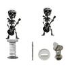 Skull Spring Car Rocking Skull Figurine Acrylic Swaying Skeleton Dashboard Decor