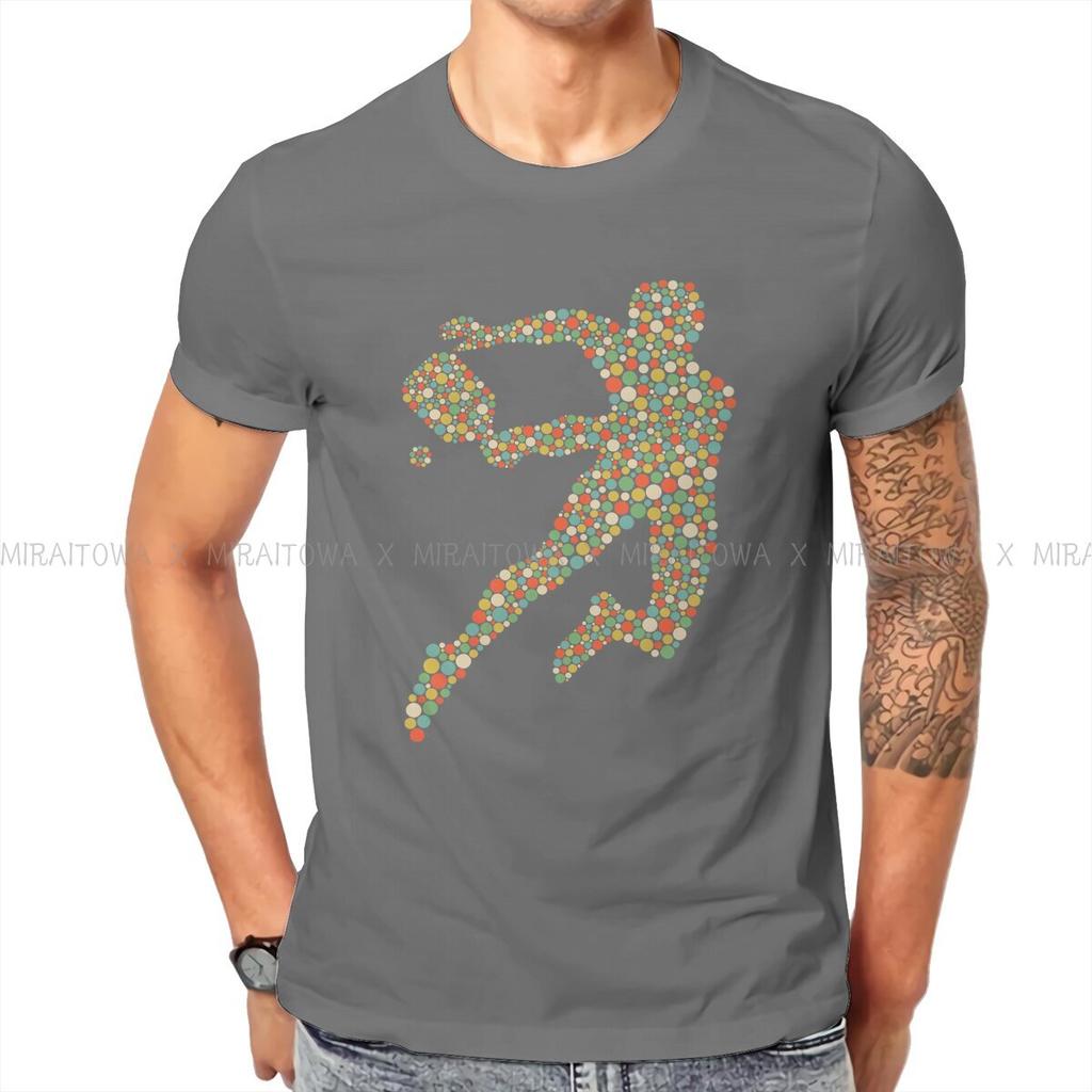 Pickleball Sport Kreatives T-Shirt für Männer Spieler Polka Dot Basic T-Shirt Personalisierbar Geburtstagsgeschenke Oberteile