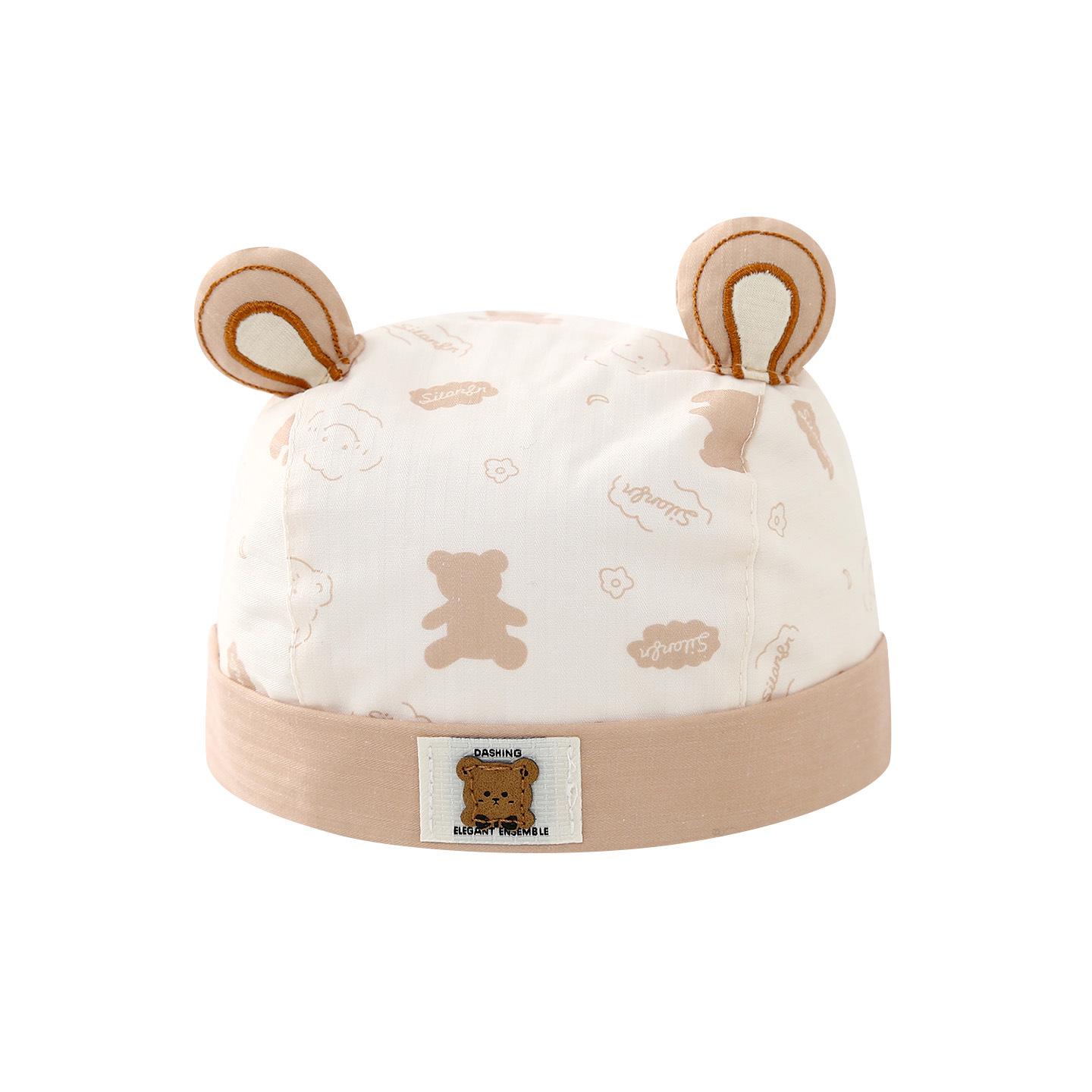 

Trendy Baby Pirate Beanie - Spring/Fall Lightweight Young Master Hat Fabric Bear Pirate Hat - Blue