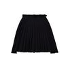 J Jane Asymmetrical Belted Pleated Skirt (Black)