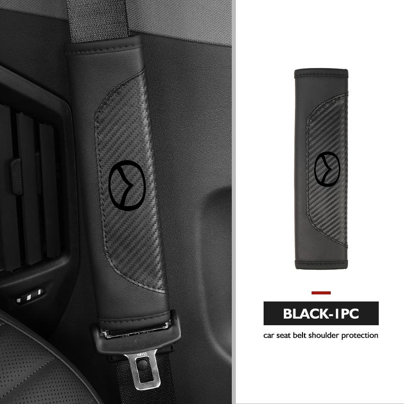 For Mazda Car Seatbelt Shoulder Cover Belt Buckle Anti-Scratch Mat 3 6 CX5 2 CX3 CX9 MX5 RX8 Axela Demio Atenza MS