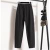 Velká velikost kalhoty s vysokým pasem tenké dámské kalhoty tlustá MM elastické volné harémové ležérní devítibodové sto západních kalhot