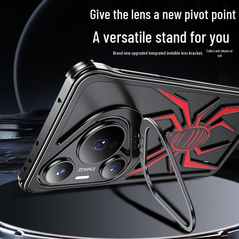 Huawei P70 Pro Lens Bracket Protective Metal Phone Case - Drop-proof Spider Shell Design