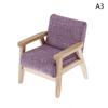 Dollhouse Miniature Furniture Fabric Sofa Couch Chair For 1/12 Doll House Accessories Living Room Decor Minimalist Simple