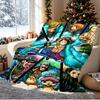 One Piece Pattern Blanket for Home Decoration, Bed, Sofa, Car Travel, Camping, Suitable for All Seasons, Birthday Christmas Gift