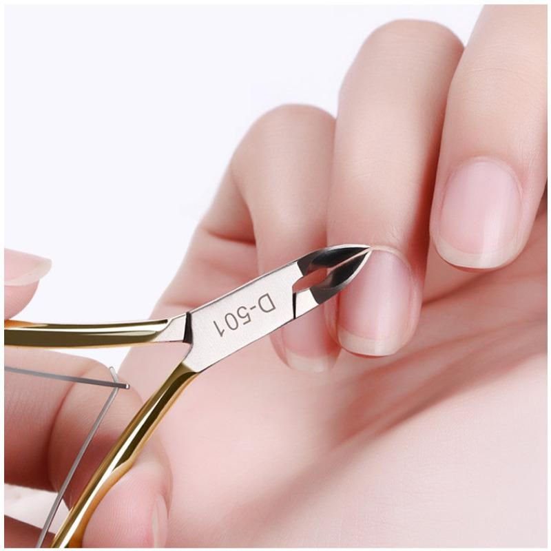 Professionelle Edelstahl-Nagelhautzange - Gold & Silber Entferner für abgestorbene Haut & Hühneraugen für Maniküre- & Pediküre-Werkzeuge