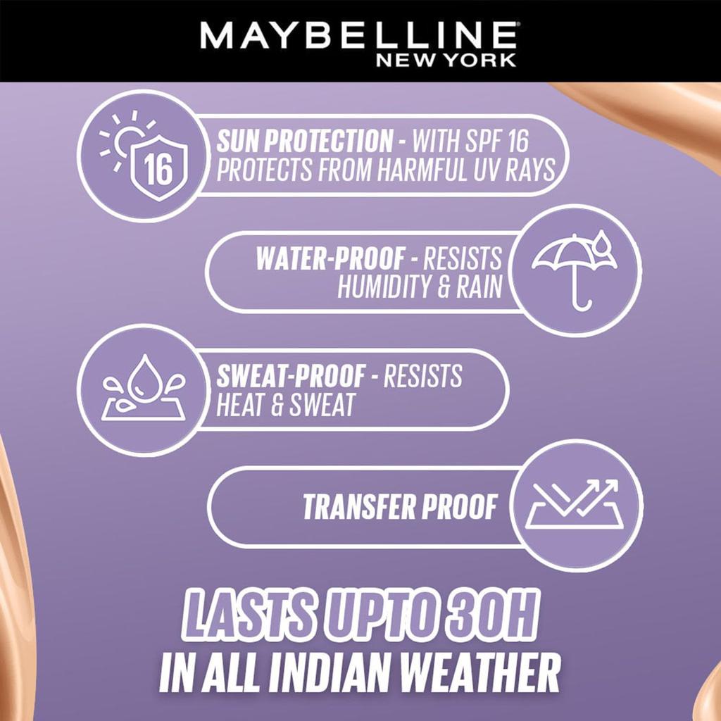 Maybelline Super Stay Lumi Matte Liquid Foundation 140 30H Wear Lightweight Full Coverage Soft Glow Finish Long Lasting Makeup Base 35ml