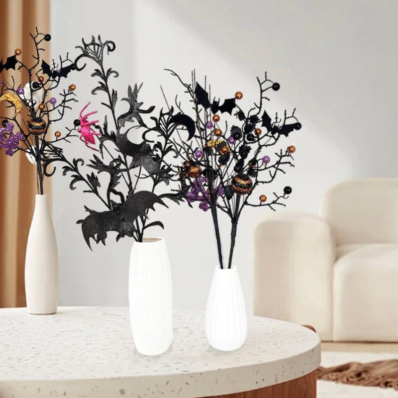 Halloween Halloween Geschenke Dunkler Stil DIY Bouquet Elegante Fledermausform Heimdekorationen 48/45cm