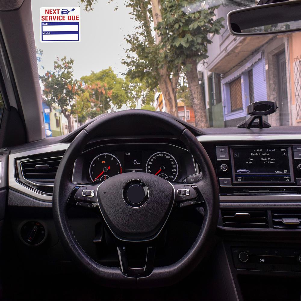 Self-adhesive Easy-Peel Oil Change Labels Reminder Labels Oil Change Stickers Auto Maintenance