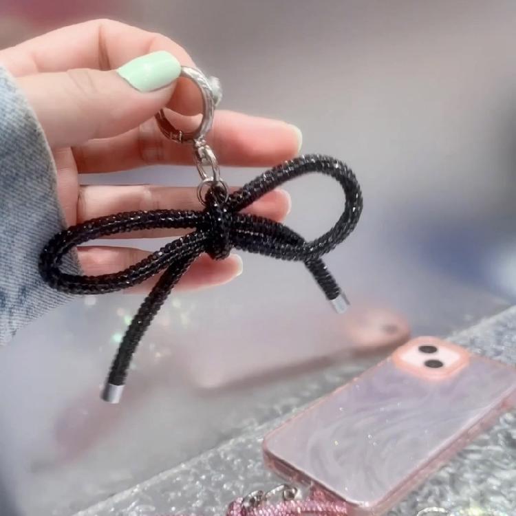 Personalizing Phone Decors Bowknot Keychain Accessory Tablet Decorative Hangings Elegant Purse Embellishment for Phone