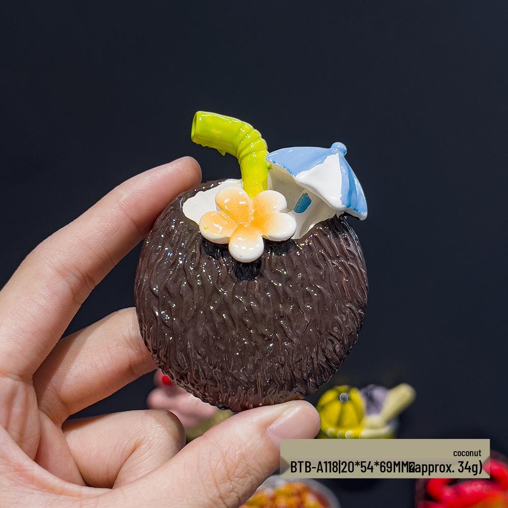3D Chinese Style Food Magnet: Lobster & Noodles Hot Pot with Mantis Shrimp Sticker