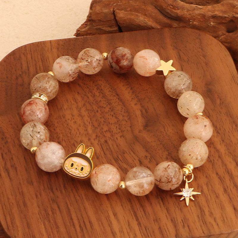 Natural Super Seven Rab Bracelet Temperament Couple Girlfriend Bracelet Dopamine Jewelry Batch