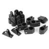 16pcs Set Boat Deck Hinge Jaw Slide Eye End Cap Nylon Fitting for 22mm 7/8in Pipe or Tube