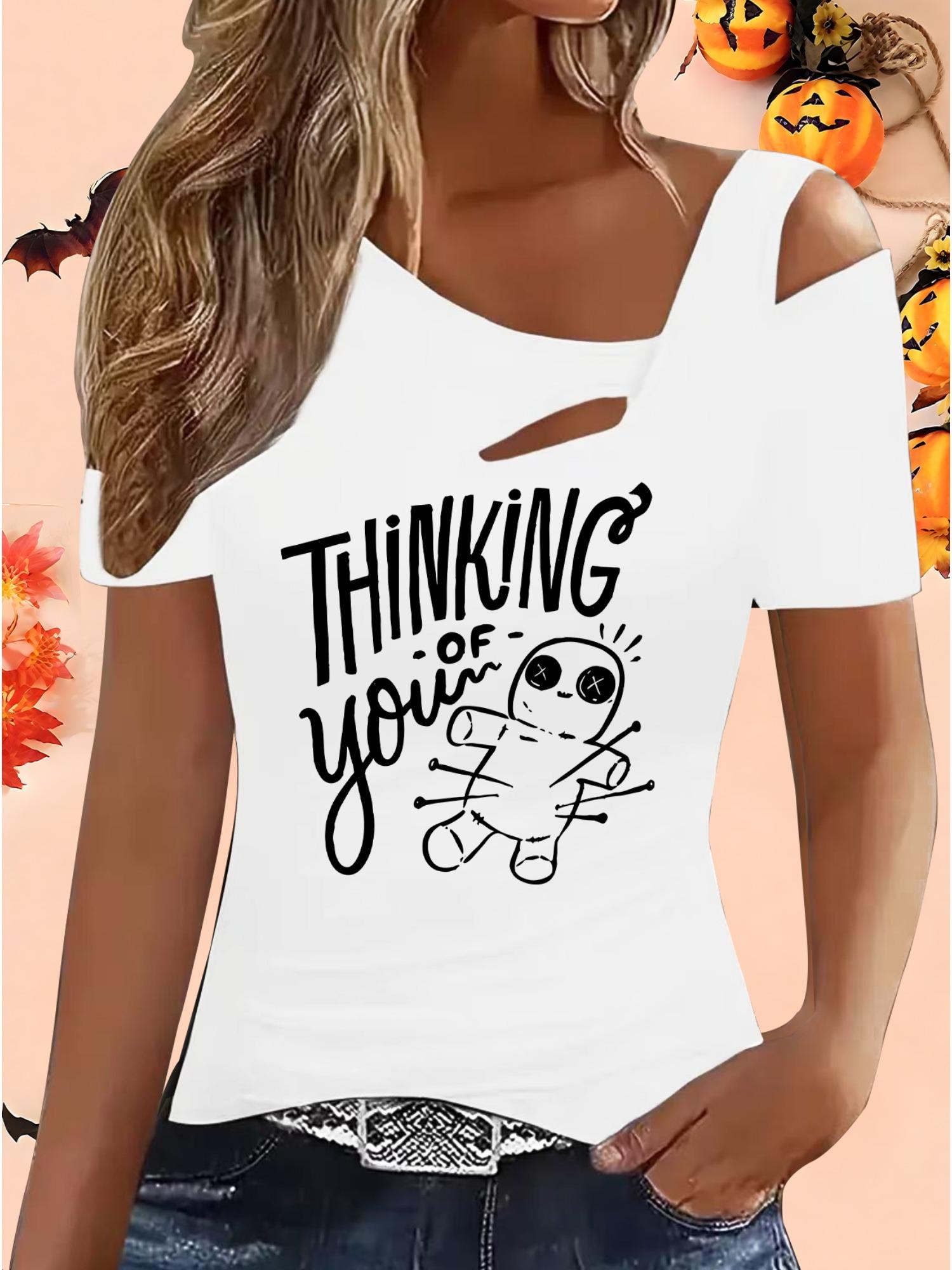 

Женские Свободные Топы Блузки Рубашки Подарок на Хэллоуин и Рождество XXL белый