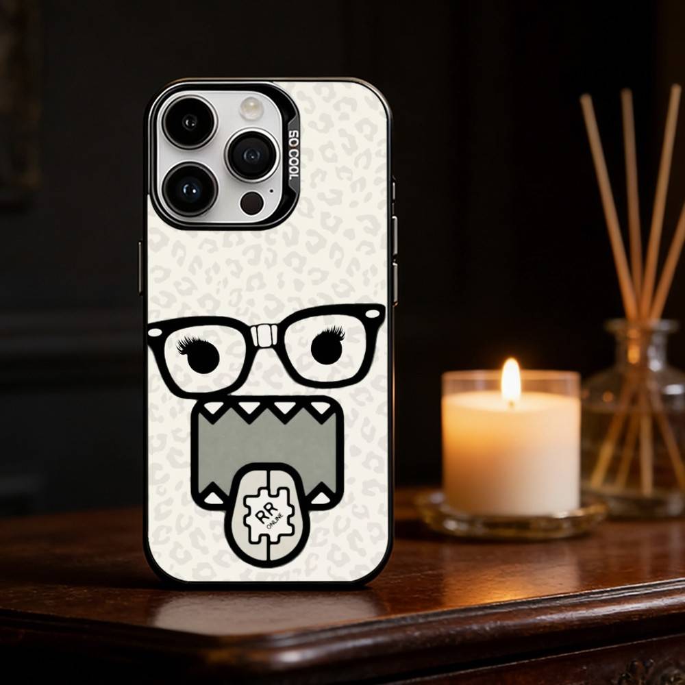 Cute Domo-kun Phone Case Phone Case For iPhone 17 16 15 14 13 12 11 Pro Max Plus Silver Matte Black Cover