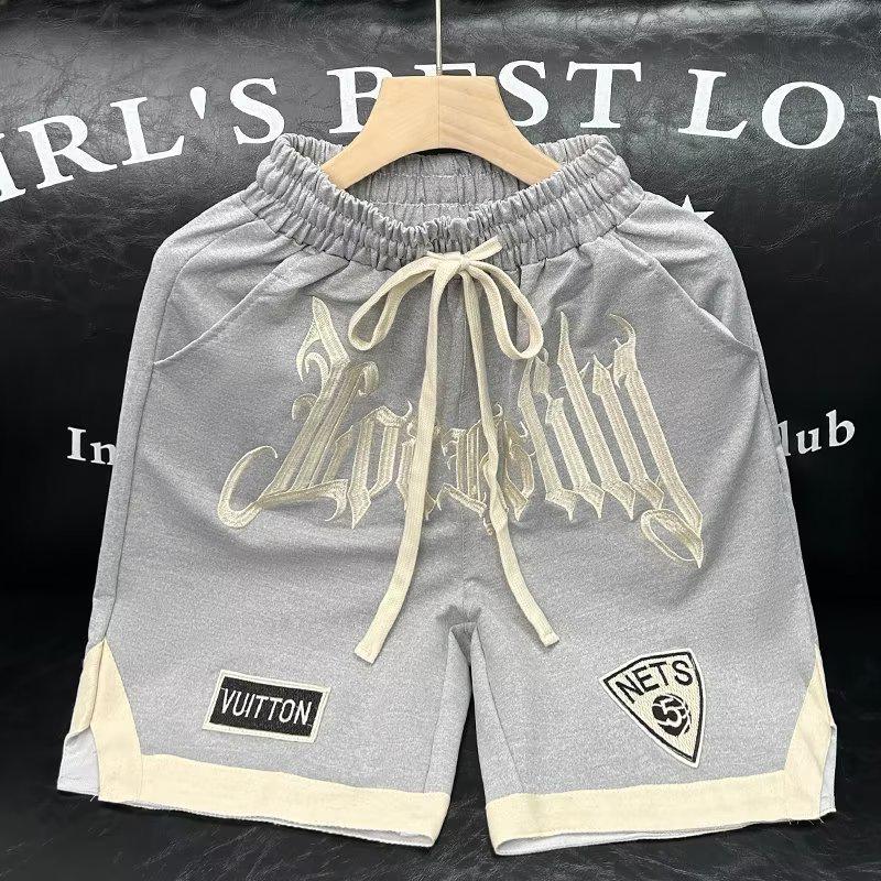 Men's Summer Basketball Shorts - Trendy Hip-Hop Style, Loose Fit, Embroidered Sport Shorts