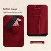 Women's Embroidered Spring Wool Coat with Stand Collar - Perfect for Mothers and Grandmothers, New Year Tang Suit Style.