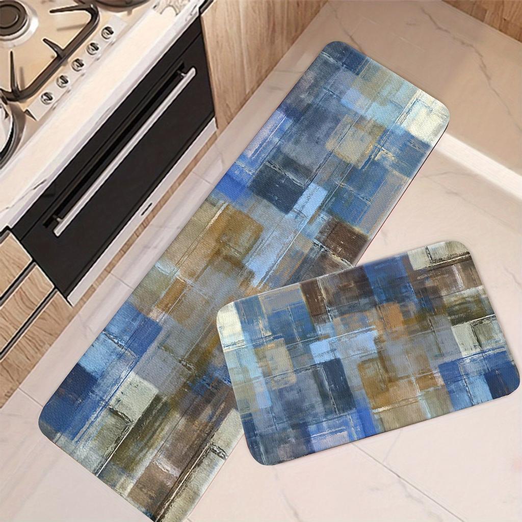 1PC Marine Ecosystem Kitchen Rug Non-Slip Door Mat Pop Design Bathroom Rug Bath Mat Carpet for Home Sink Laundry Decor