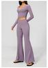 Women's Quick-Dry Cross-Border Yoga Suit: High-Waisted Creamy Outdoor Fitness & Running Sports Set