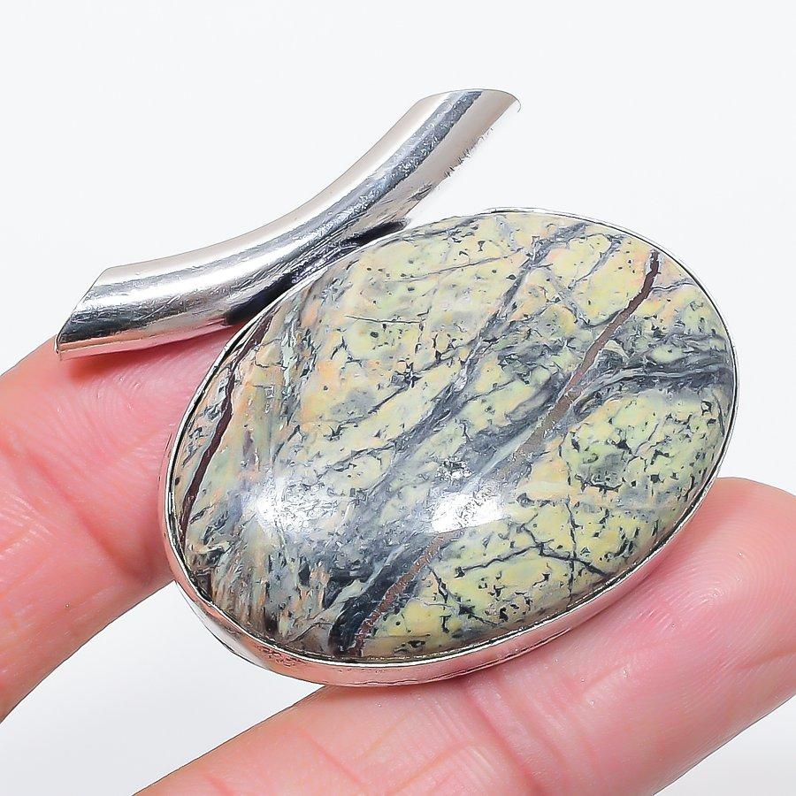 

Натуральный Драконий Кровь Драгоценный Камень 925 Стерлинговое Серебро Ювелирная Подвеска 1.46 B4U65