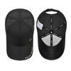 Summer Sunscreen Black Rubber Brim Quick-Drying Baseball Cap Men Embroidered Breathable Cap