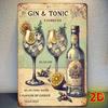 Vintage Style Metal Tin Sign for Kitchen Bar Coffee Shop Interior