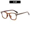 Rice Nail Simple Sunglasses Square New Sunglasses Fashionable Versatile Anti-Ultraviolet Glasses Women'S Anti-Blue Flat Glasses