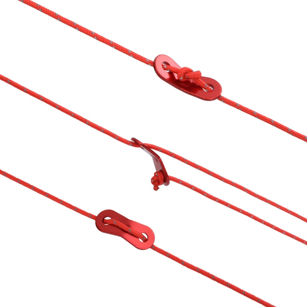 Reflective Tent Guy Line with Rope Tensioners 50 m 5 mm