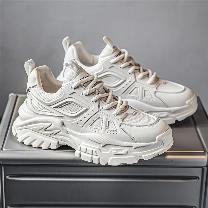

Мужская обувь 2025 осень новая дышащая сетка модная повседневная спортивная обувь подростки низкий верх платформа кроссовки для папы 39
