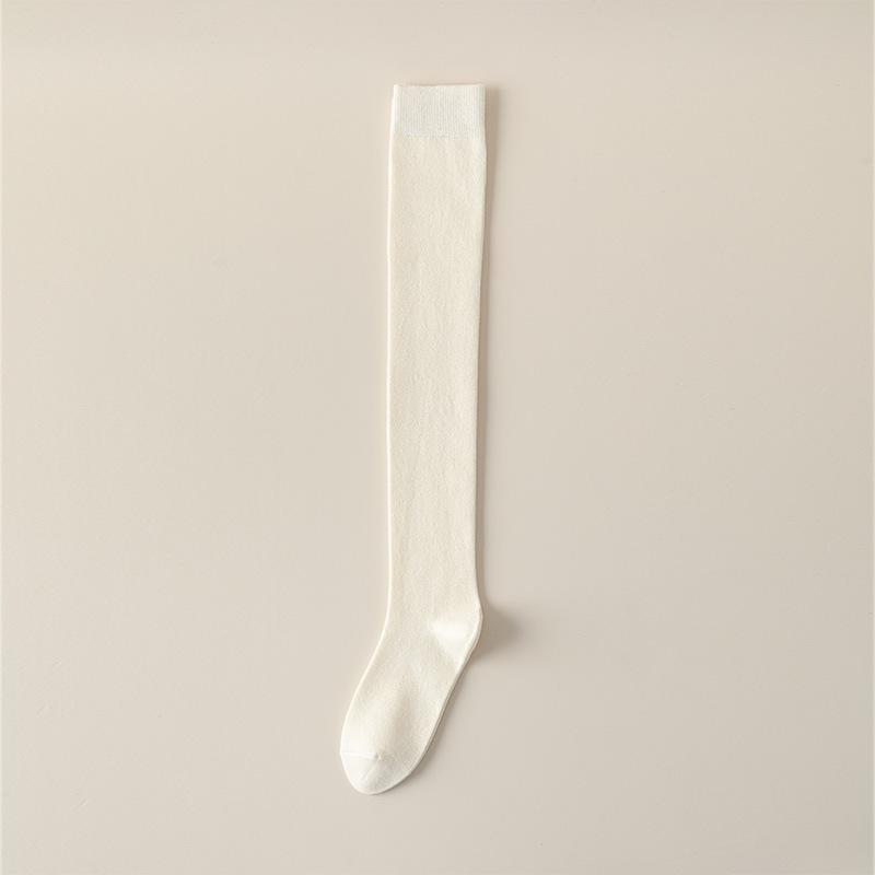 Knee Socks Autumn And Winter Thickened Pressure Socks Thin Japanese Jk Socks Solid Color Versatile Double Needle Long Thigh Socks Women