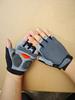 SANTIC Cycling Half Finger Gloves for Men Women, Anti-Slip Shock-Absorbing Breathable Mesh, for Gym Yoga Driving Outdoor Sports