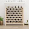 Wine Rack 109.5 X 30 X 107.5 Cm Solid Pine Wood