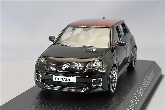 Norev scale Renault 5 Electric 2025 Diamond Decoration 1/43 E-Tech 100% Black/Red