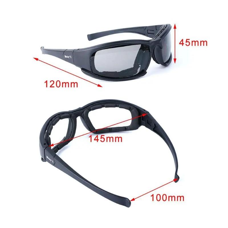 Tactical Goggles Military Shooting Glasses Anti-Fog UV Protection Windproof for Outdoor Sports Cycling Motorcycle Hunting