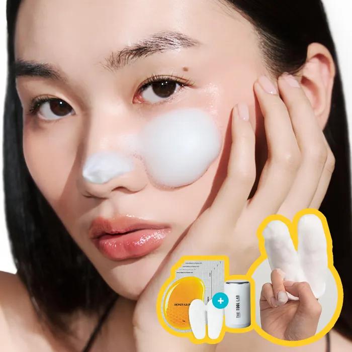 [Pore Shrink] Pore All-Kill Duo Honey Glove 4 sheets + Ice Massager 1 piece