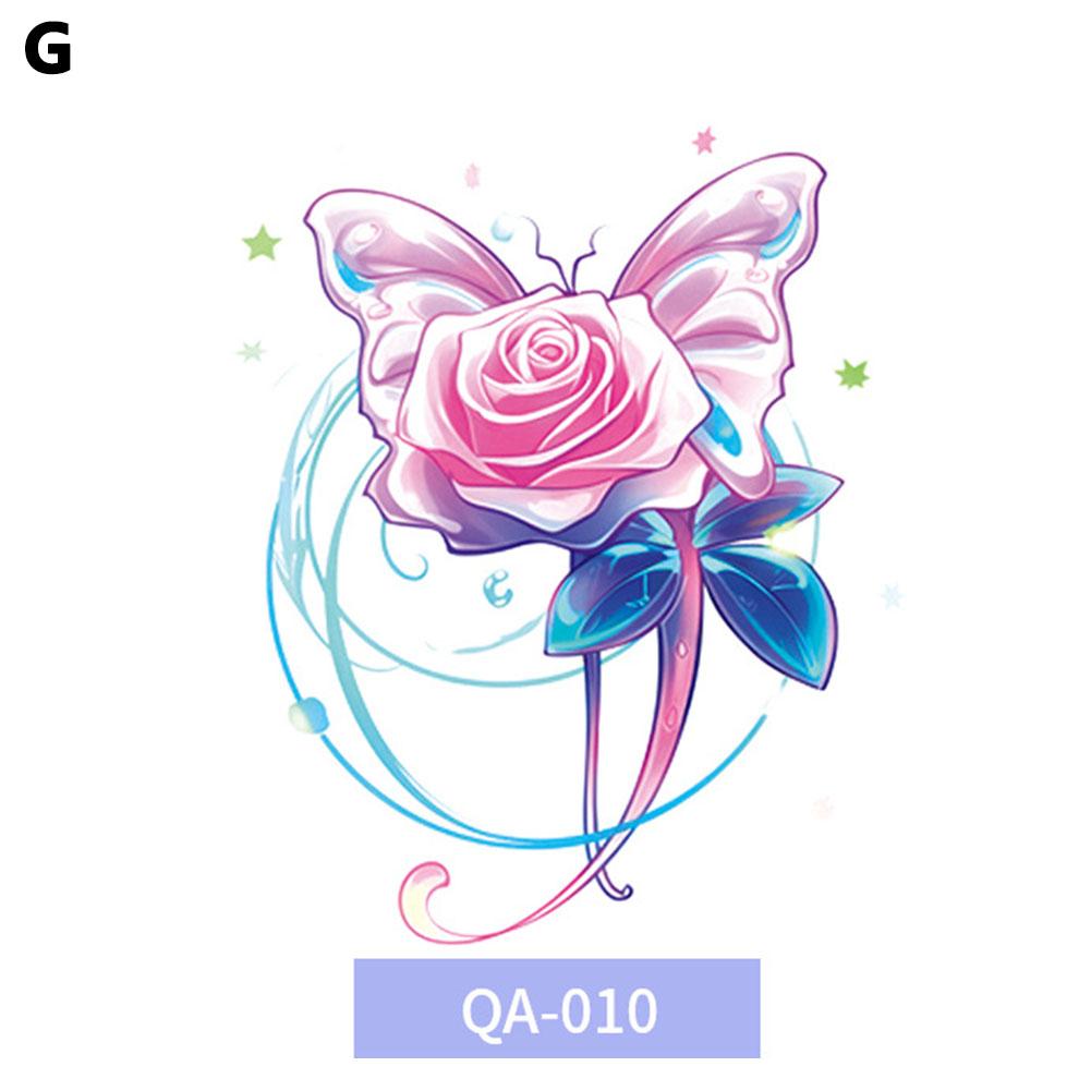 Barevné tetovací nálepky motýlů Vodotěsné Dlouhotrvající Roztomilé Japonské Dopamin Omyvatelné Tetování St G1S6