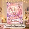 Custom Personalized Tapestry,Sailor Moon Print Custom Name Text Wall Art Hanging for Bedroom