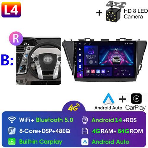 Car Radio Android For TOYOTA PRIUS V PLUS ALPHA 2012-2017 LHD/RHD Multimedia Video Player Bluetooth 5G DVD Wifi USB GPS Display