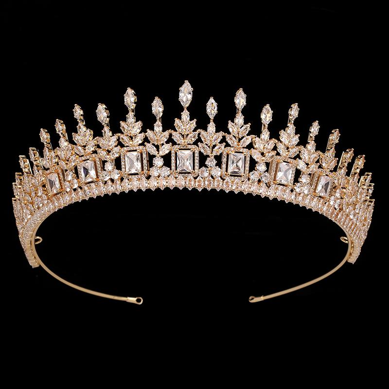Handmade Vintage CZ Wedding Tiara Elegant