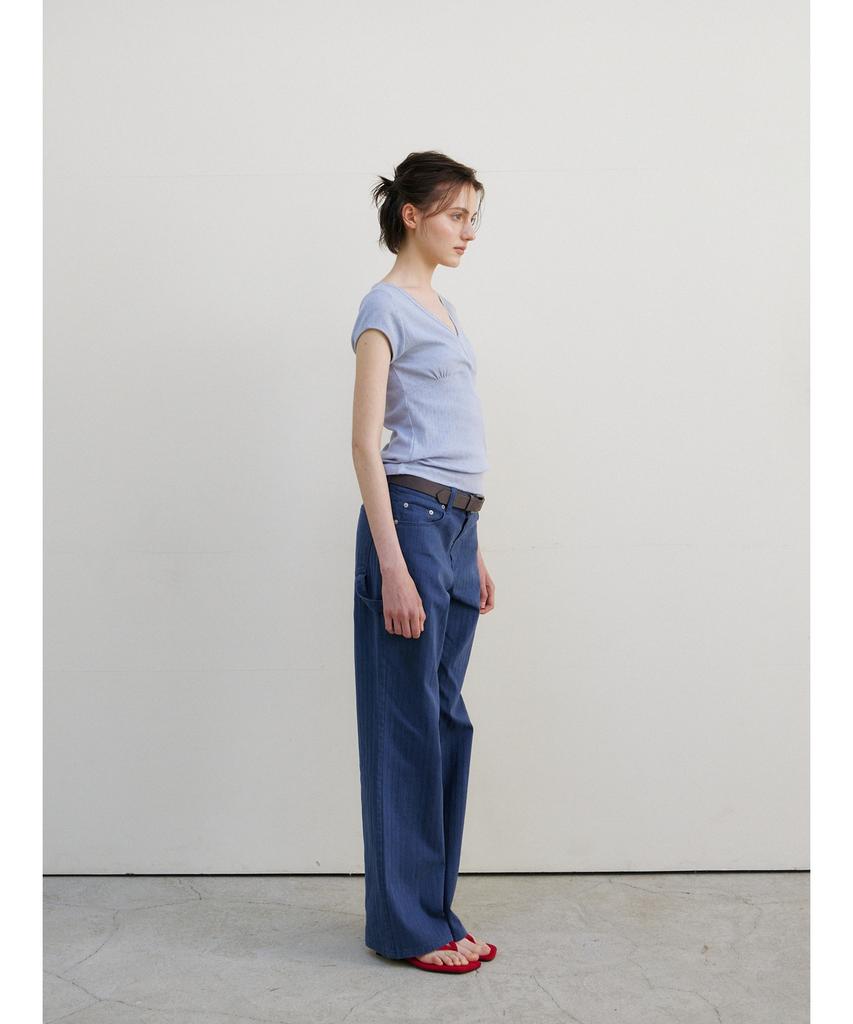 Ninnis [4Nd] Vintage Herringbone Pants (Blue)